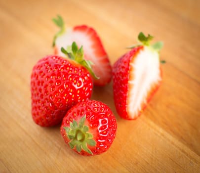 Beautiful fresh strawberries