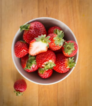 Beautiful fresh strawberries