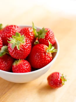 Beautiful fresh strawberries