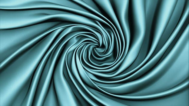 Smooth elegant turquoise silk or satin luxury cloth texture can use as wedding background
