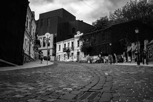 Small street in the old town. High quality photo