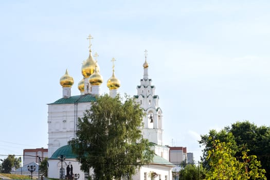 Pavlovo-on-Oka, Nizhny Novgorod Region, Russia - 07.17.2024. Church of the Resurrection of the Word.