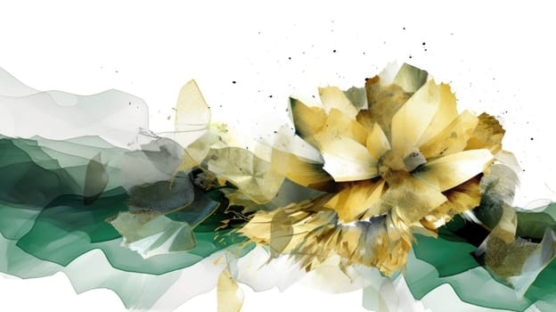 Watercolor abstract design for background of wedding or buzzy social media banner generative AI