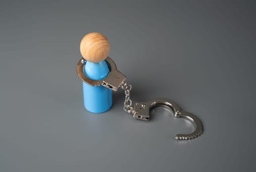 A man and open handcuffs. Liberated and free. Looking for an aggravating load or a strong, commanding hand. Psychological problems, addictions. Human rights.