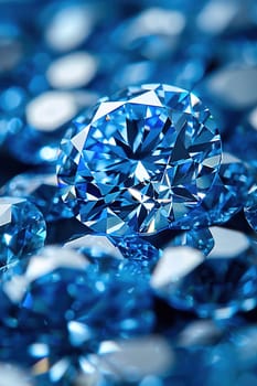 Extreme close-up of a diamond, focusing on the sharp cuts and radiant light reflections.
