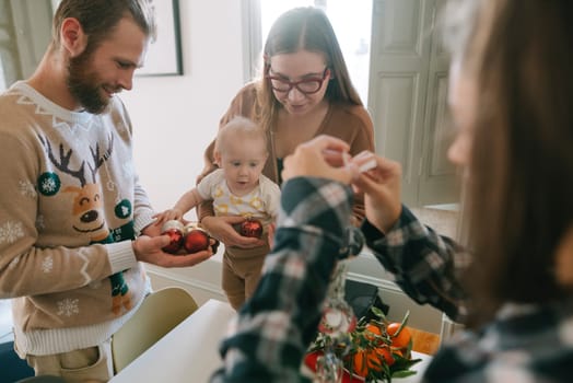 A heartwarming and joyful family gathering that delights in celebrating togetherness during the winter season