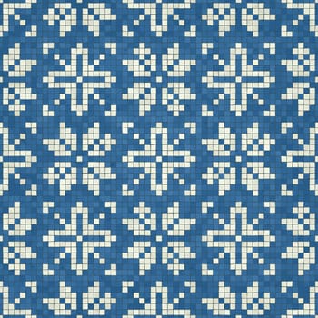 Scandinavian style seamless mosaic tiles pattern