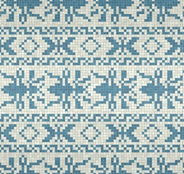 Scandinavian style seamless mosaic tiles pattern