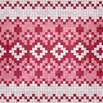 Scandinavian style seamless mosaic tiles pattern