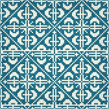 Scandinavian style seamless mosaic tiles pattern