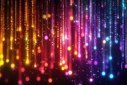 A colorful, multi-colored, and multi-dimensional image of a light show. The image is full of bright, colorful, and sparkling lights that create a sense of excitement and energy