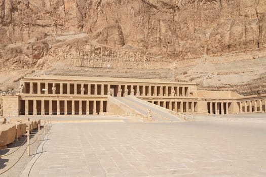 Mortuary Temple of Hatshepsut. Egypt.  Horizontally.