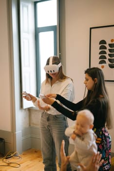 Engaging various family members together in virtual reality experiences right from the comfort of home