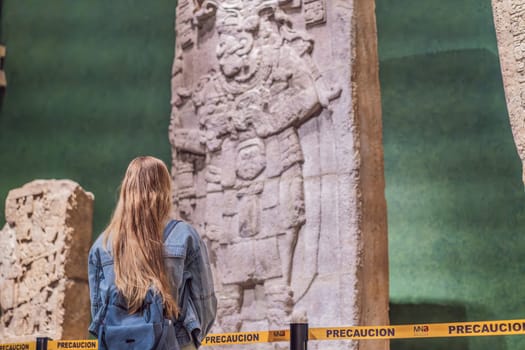 27.07.2024 Mexico City, Mexico: Artifact from the National Museum of Anthropology in Mexico City. Historic and cultural treasure showcasing Mexico rich pre-Columbian heritage. Anthropology, history, and education concept.