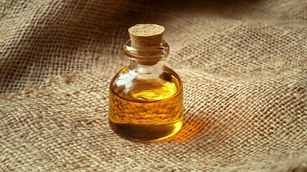 Cannabis extract essential oil in a small bottle, Generative AI, nature