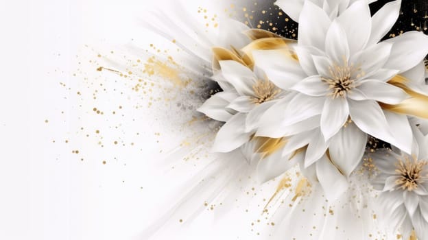 Watercolor abstract design for background of wedding or buzzy social media banner generative AI