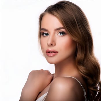 pretty elegant young woman, AI generated image