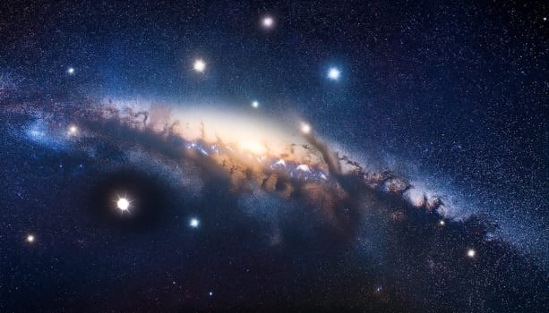 deep sky stars and galaxies, AI generated image