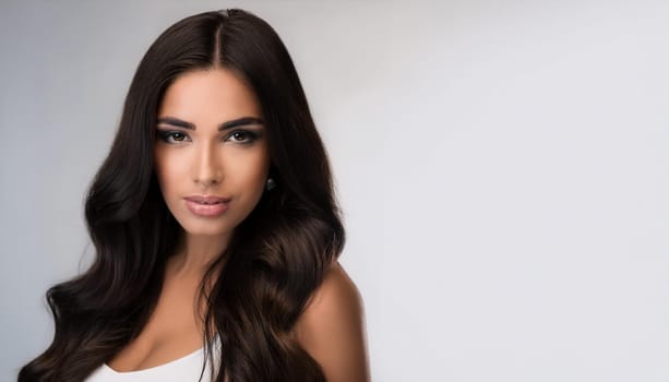 pretty elegant young woman, AI generated image