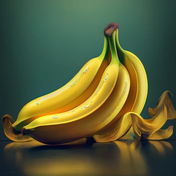 banana fruit vegan food, AI generated image