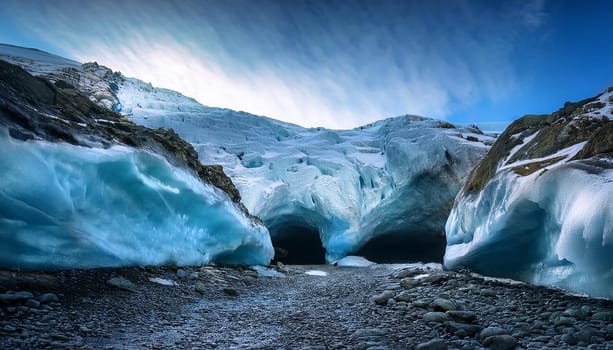 caves of ice, AI generated image