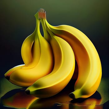 banana fruit vegan food, AI generated image