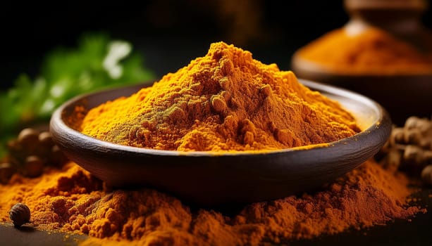 indian curry powder spice, AI generated image