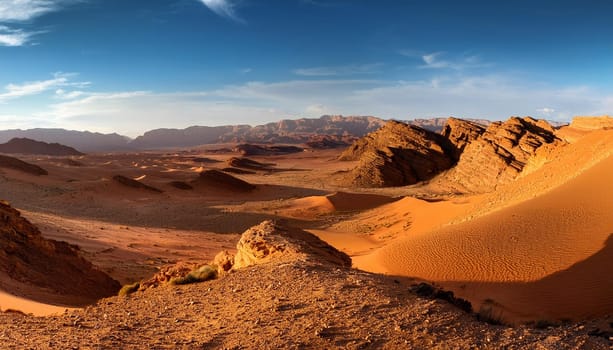 desert natural landscape scene, AI generated image