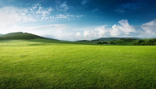green meadow grass useful as a background, AI generated image