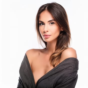 pretty young woman smiling, AI generated image