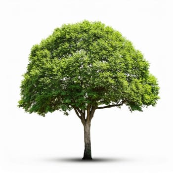 tree over white background, AI generated image