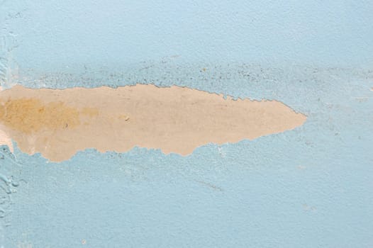 picture of blue wall with notch Smudged black, used as a background image.