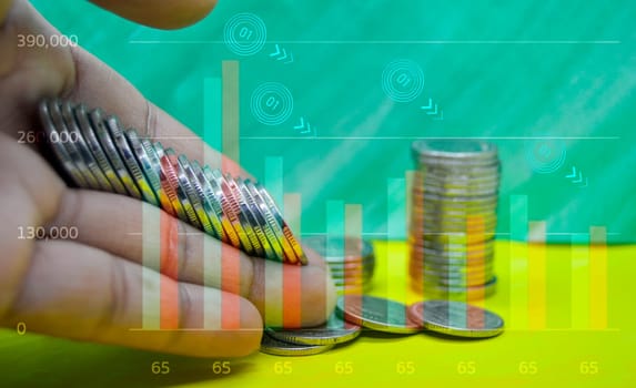 The image conveys the financial condition in the downtrend.