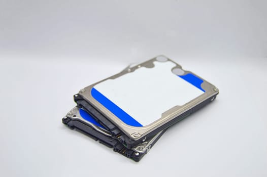 hard drive placed on a white background