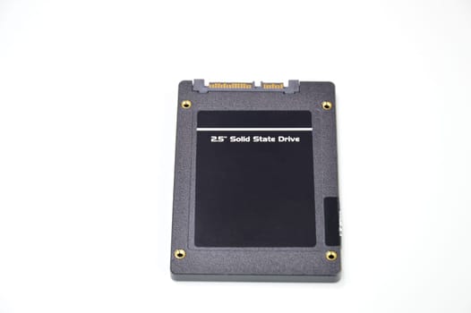 2.5 inch SSD hard drive on a white background.