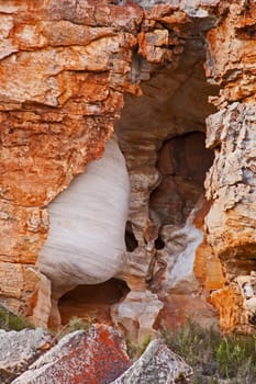 Interesting rock formations at Truitjieskraal in the Cederberg Wilderniss Area, Western Cape, South Africa