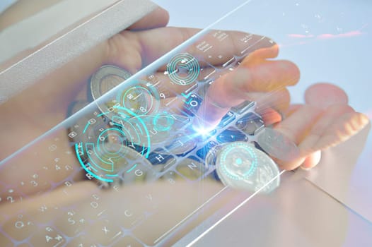 Concept of fingertip control technology (AI)