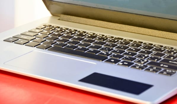 remote view of white laptop