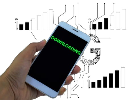 Fast downloading concept with 5G network