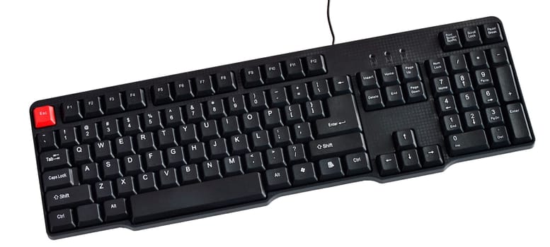 Black keyboard image for PC (with clipping path)