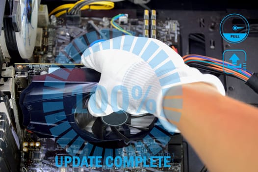 computer upgrade concept It's still popular in every country.