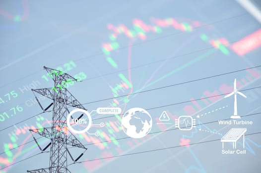 concept of energy shortage natural renewable energy are in very high demand