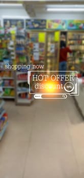 Concept of buying products during special discounts