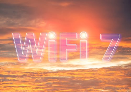Concept Wi-Fi 7 Next Generation Networking Communication,high speed communication