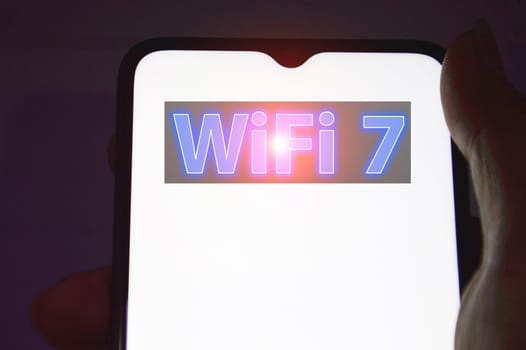Concept Wi-Fi 7 Next Generation Networking Communication,high speed communication
