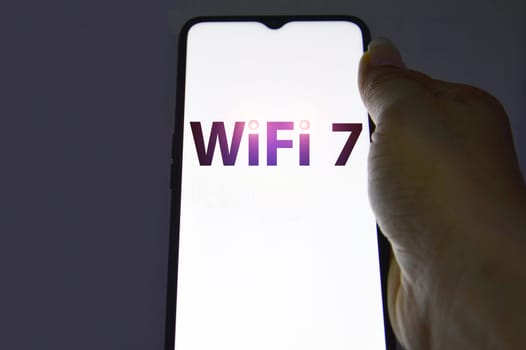 Concept Wi-Fi 7 Next Generation Networking Communication,high speed communication