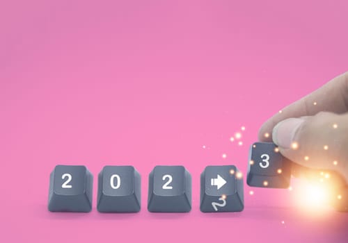 Concept change into the new year 2023