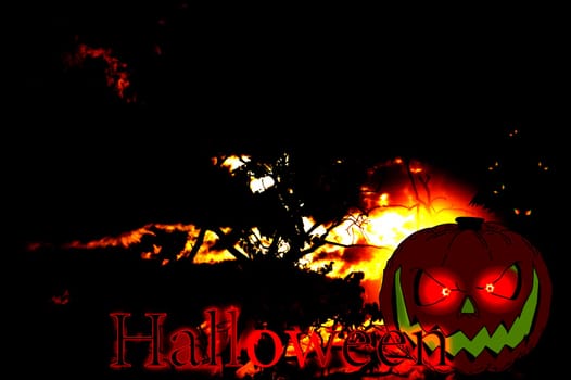Concept Halloween, Halloween falls on October 31st.