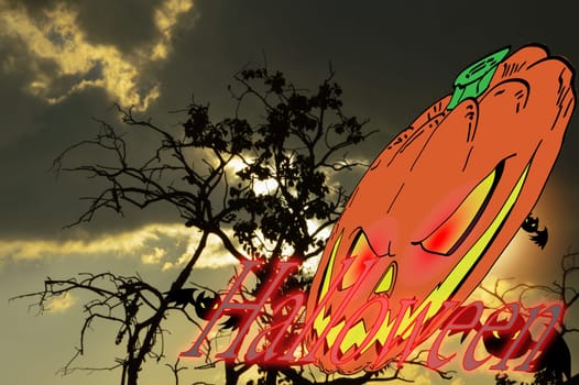 Concept Halloween, Halloween falls on October 31st.