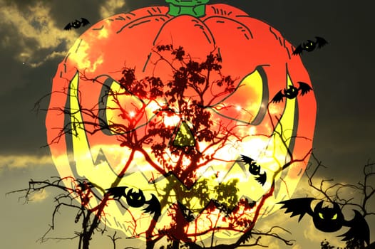 Concept Halloween, Halloween falls on October 31st.